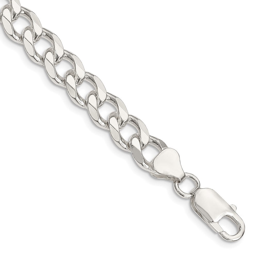 FJC Finejewelers 925 Sterling Silver Curb Bracelet Chain 8 Inches x 8 mm