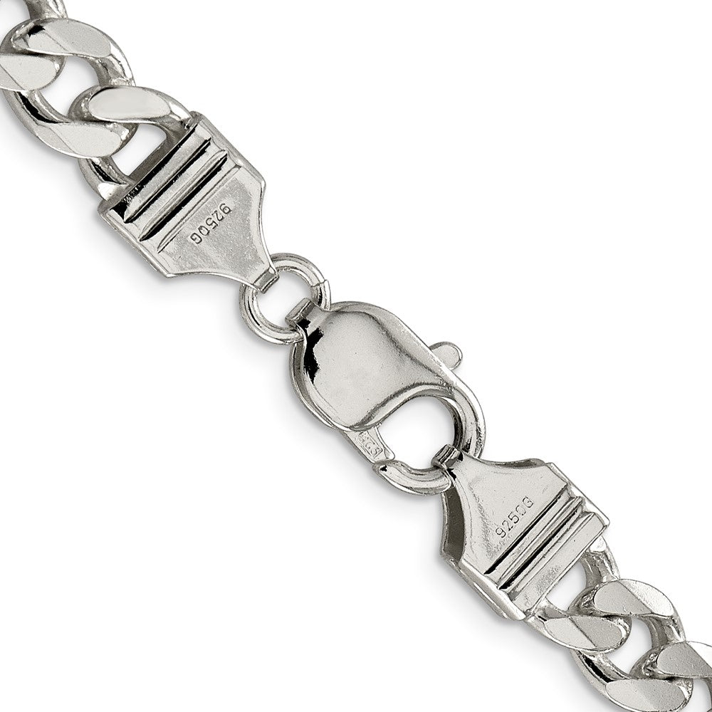 FJC Finejewelers 925 Sterling Silver Curb Bracelet Chain 9 Inches x 8 mm
