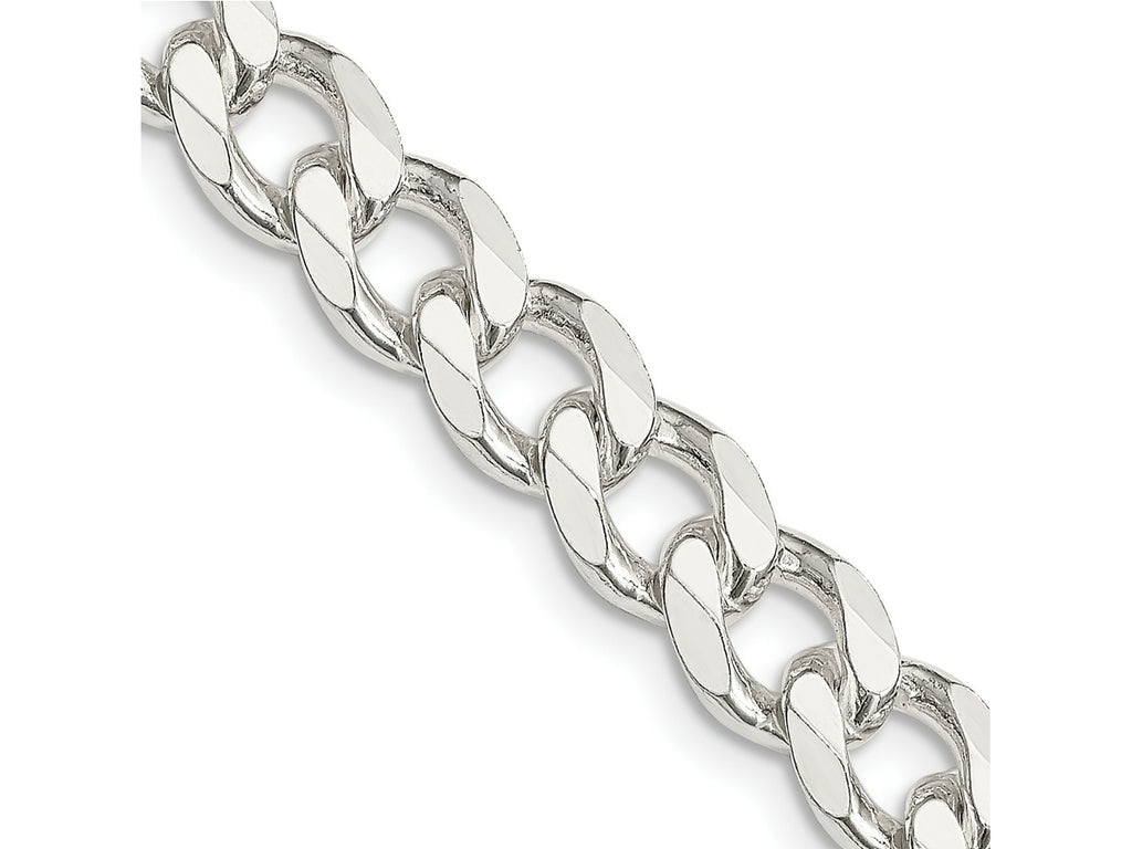 FJC Finejewelers 925 Sterling Silver Curb Bracelet Chain 9 Inches x 8 mm