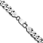 FJC Finejewelers 925 Sterling Silver Antiqued Curb Chain 20 Inches x 8 mm