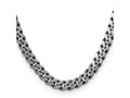 FJC Finejewelers 925 Sterling Silver Antiqued Curb Chain 22 Inches x 8 mm