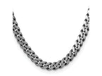 FJC Finejewelers 925 Sterling Silver Antiqued Curb Chain 22 Inches x 8 mm