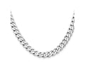 FJC Finejewelers 925 Sterling Silver Rhodium Plated Curb Chain 18 Inches x 8 mm