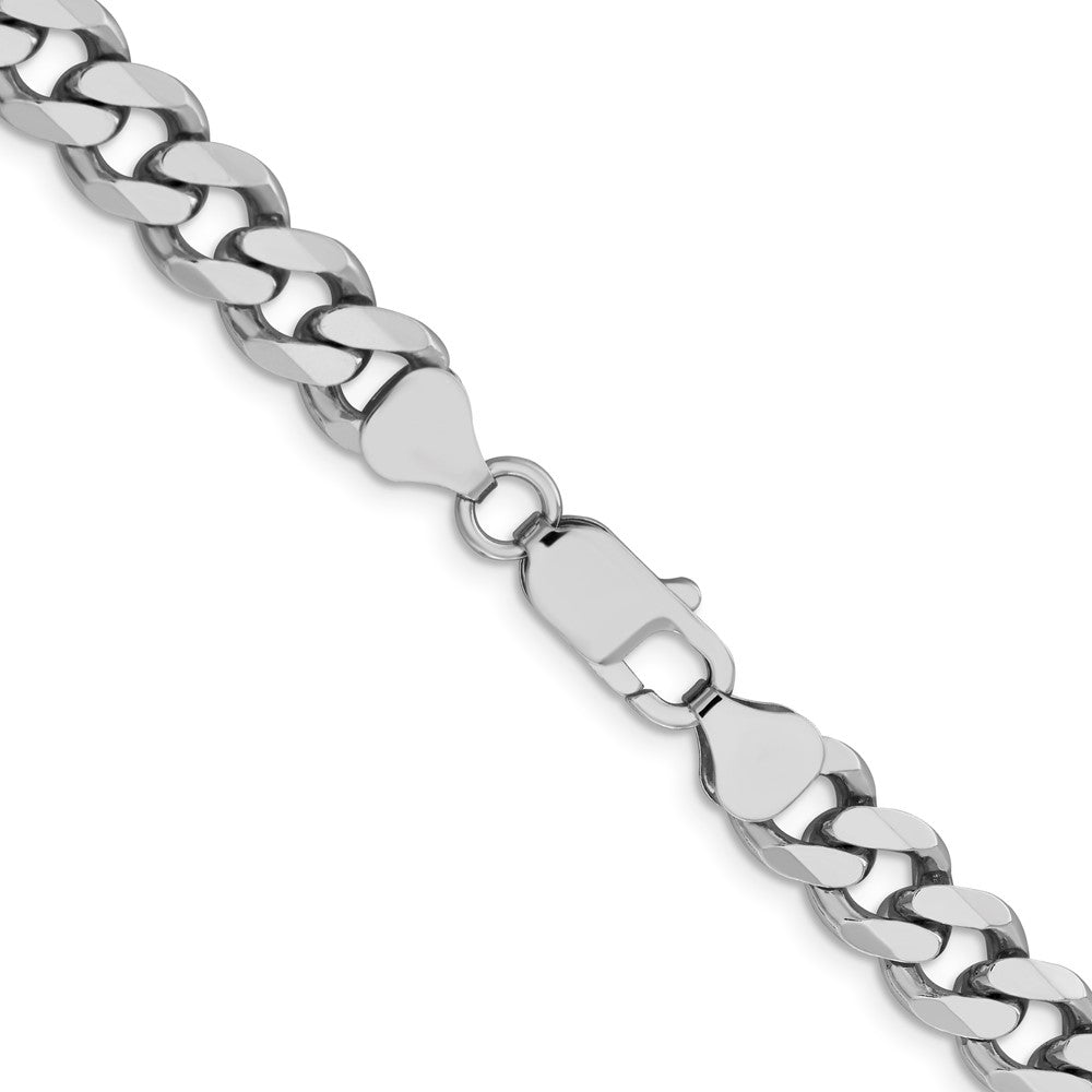 FJC Finejewelers 925 Sterling Silver Rhodium Plated Curb Chain 20 Inches x 8 mm