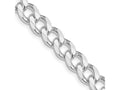 FJC Finejewelers 925 Sterling Silver Rhodium Plated Curb Bracelet Chain 9 Inches x 8 mm