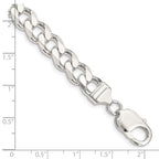FJC Finejewelers 925 Sterling Silver Curb Bracelet Chain 8 Inches x 9 mm