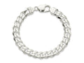 FJC Finejewelers 925 Sterling Silver Curb Bracelet Chain 8 Inches x 9 mm