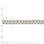 FJC Finejewelers 925 Sterling Silver Curb Bracelet Chain 9 Inches x 9 mm