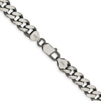 FJC Finejewelers 925 Sterling Silver Antiqued Curb Chain 28 Inches x 9 mm