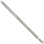 FJC Finejewelers 925 Sterling Silver Antiqued Curb Bracelet Chain 8 Inches x 9 mm
