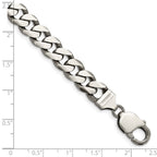 FJC Finejewelers 925 Sterling Silver Antiqued Curb Bracelet Chain 8 Inches x 9 mm