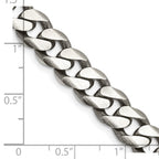 FJC Finejewelers 925 Sterling Silver Antiqued Curb Bracelet Chain 9 Inches x 9 mm