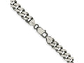 FJC Finejewelers 925 Sterling Silver Antiqued Curb Bracelet Chain 9 Inches x 9 mm