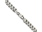 FJC Finejewelers 925 Sterling Silver Antiqued Curb Bracelet Chain 9 Inches x 9 mm