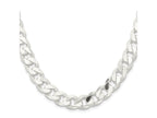 FJC Finejewelers 925 Sterling Silver Curb Chain 22 Inches x 11 mm