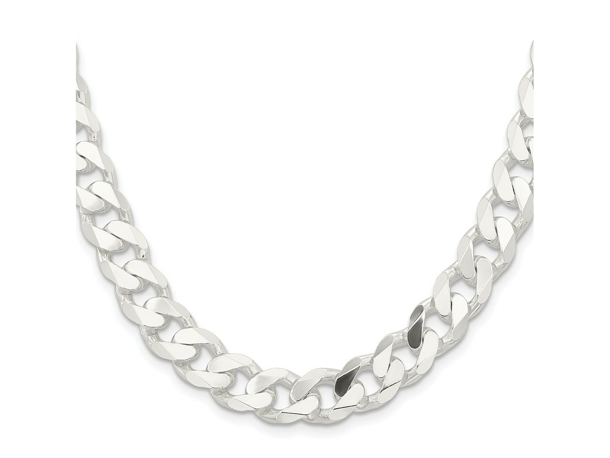 FJC Finejewelers 925 Sterling Silver Curb Chain 22 Inches x 11 mm