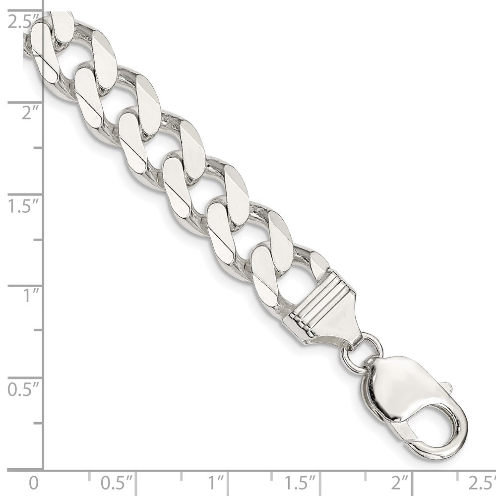 FJC Finejewelers 925 Sterling Silver Curb Bracelet Chain 8 Inches x 11 mm