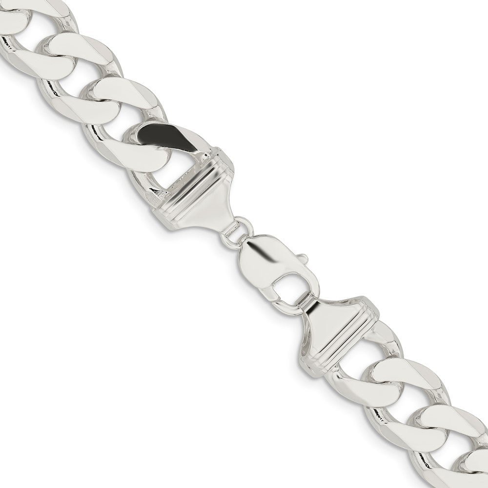 FJC Finejewelers 925 Sterling Silver Curb Chain 24 Inches x 15 mm