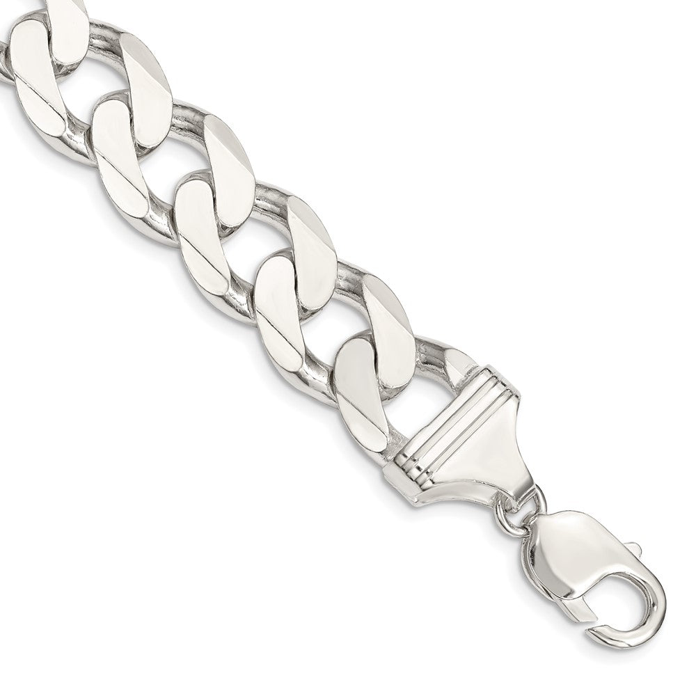 FJC Finejewelers 925 Sterling Silver Curb Bracelet Chain 8 Inches x 15 mm