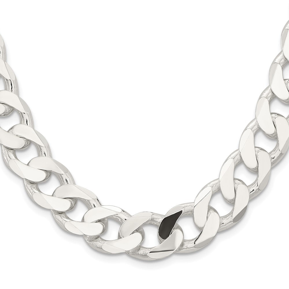 FJC Finejewelers 925 Sterling Silver Curb Bracelet Chain 9 Inches x 15 mm