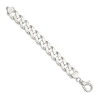 FJC Finejewelers 925 Sterling Silver Curb Bracelet Chain 8 Inches x 16.25 mm