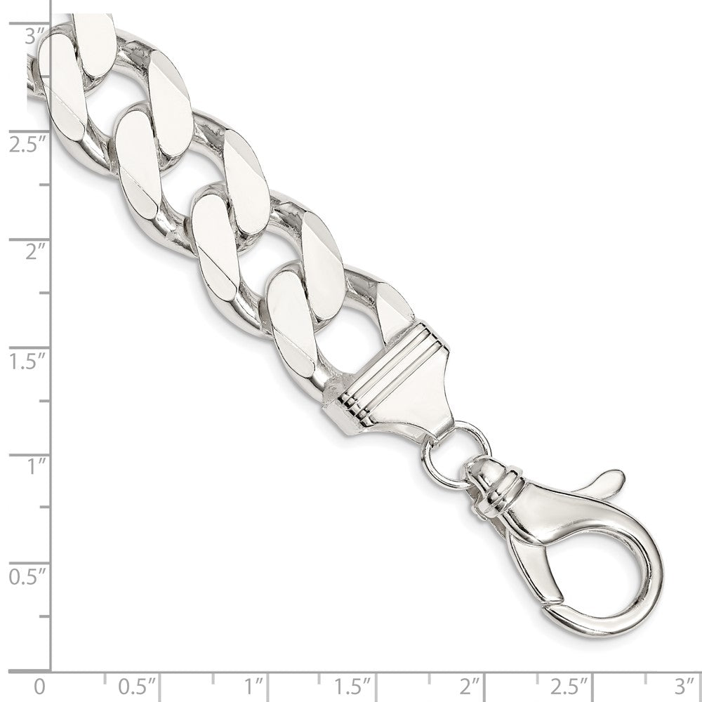 FJC Finejewelers 925 Sterling Silver Curb Bracelet Chain 8 Inches x 16.25 mm