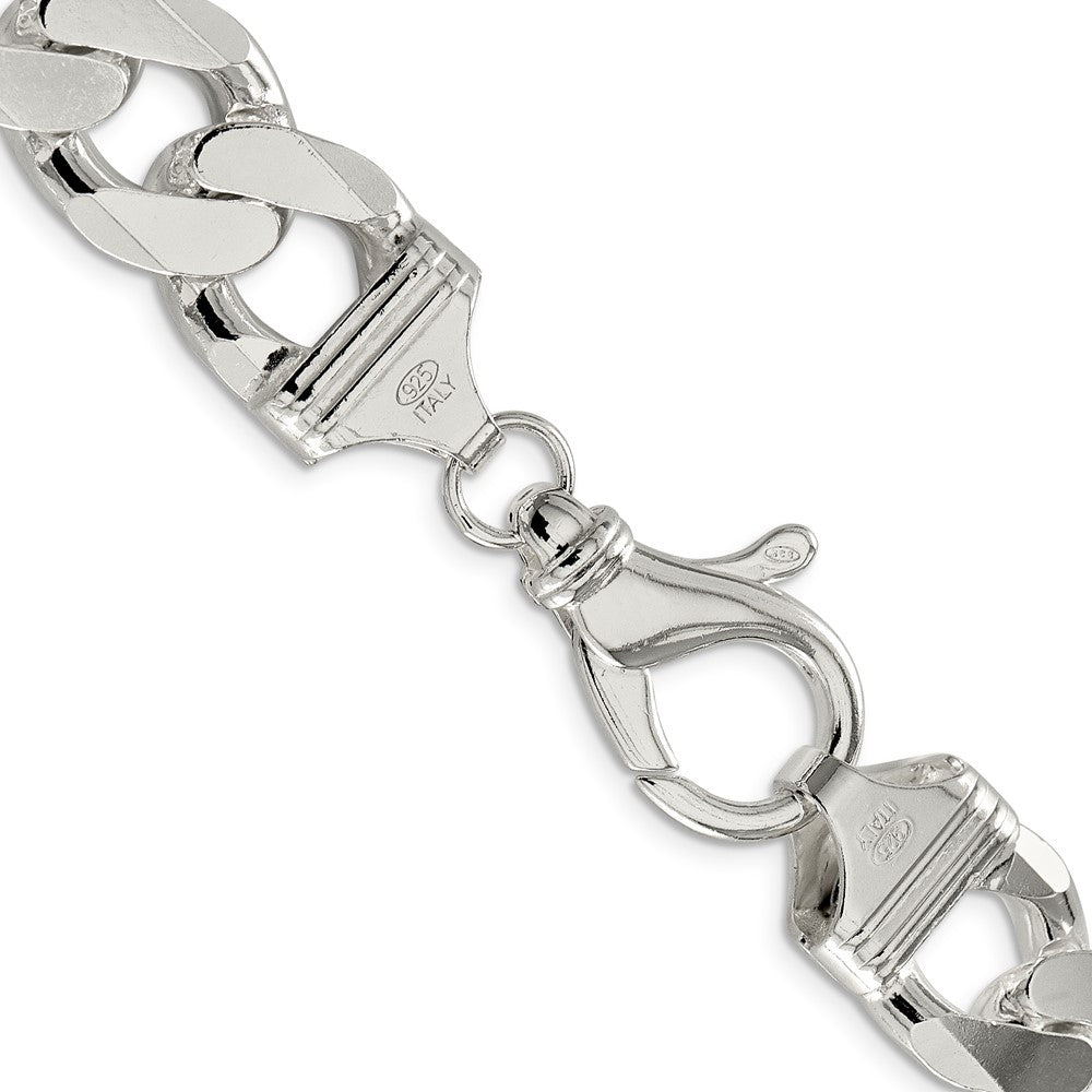 FJC Finejewelers 925 Sterling Silver Curb Bracelet Chain 9 Inches x 16.25 mm