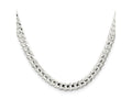 FJC Finejewelers 925 Sterling Silver Concave Beveled Curb Chain 26 Inches x 5.65 mm