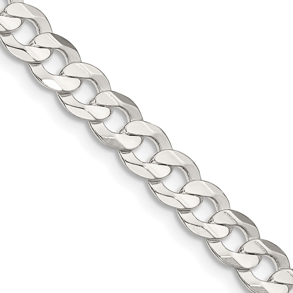 FJC Finejewelers 925 Sterling Silver Concave Beveled Curb Chain 30 Inches x 5.65 mm