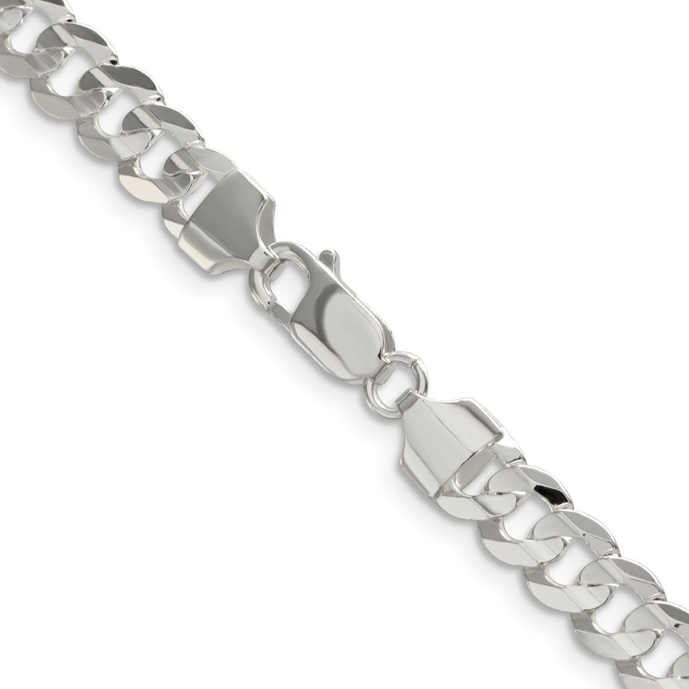 FJC Finejewelers 925 Sterling Silver Concave Beveled Curb Chain 30 Inches x 6.75 mm