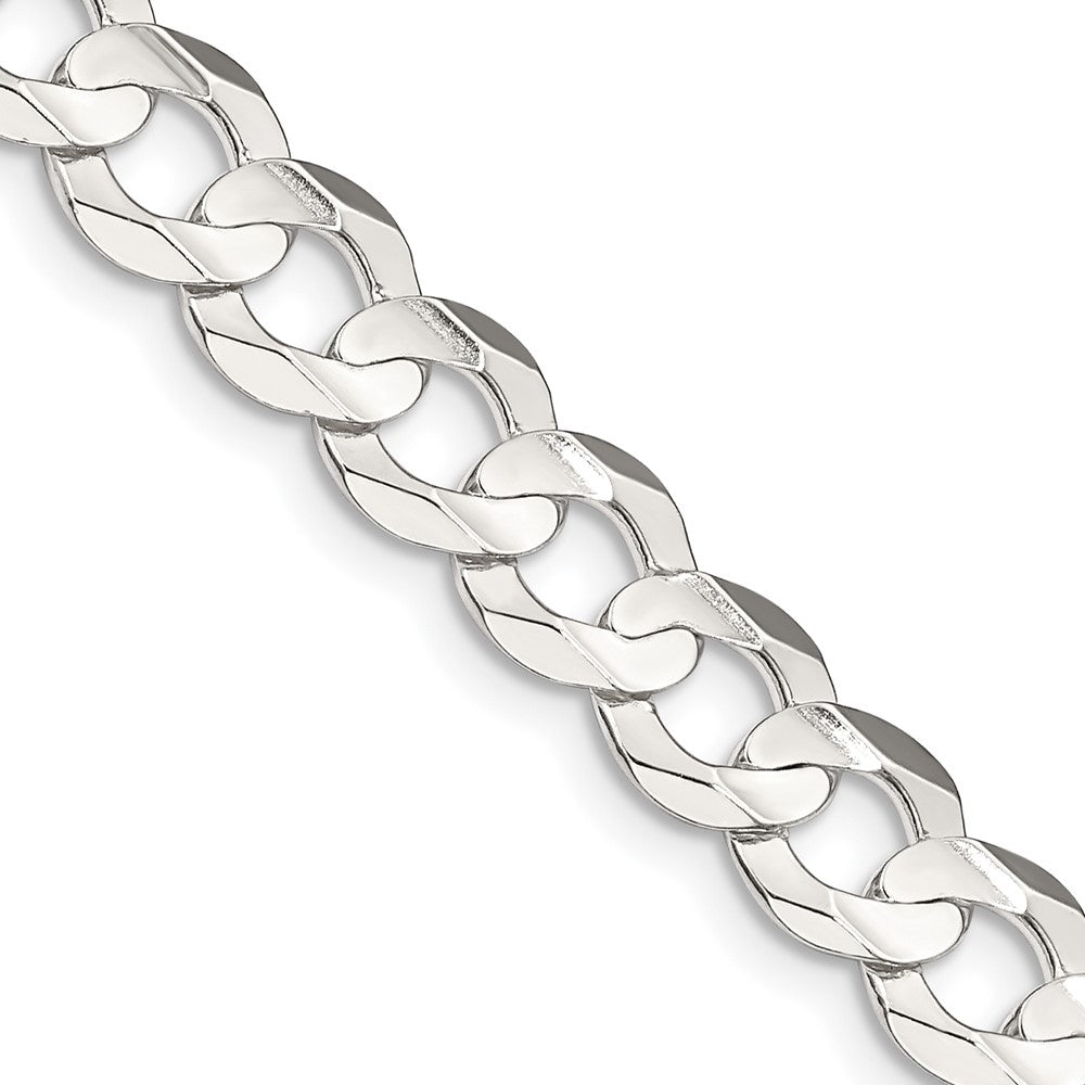 FJC Finejewelers 925 Sterling Silver Concave Beveled Curb Chain 26 Inches x 8 mm