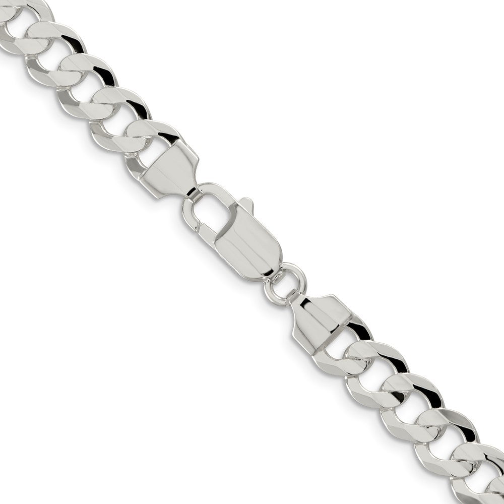 FJC Finejewelers 925 Sterling Silver Concave Beveled Curb Chain 26 Inches x 8 mm