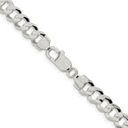FJC Finejewelers 925 Sterling Silver Concave Beveled Curb Chain 30 Inches x 8 mm