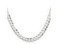 FJC Finejewelers 925 Sterling Silver Concave Beveled Curb Chain 30 Inches x 8 mm