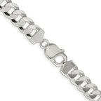 FJC Finejewelers 925 Sterling Silver Concave Beveled Curb Chain 26 Inches x 9.75 mm