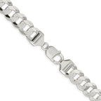 FJC Finejewelers 925 Sterling Silver Concave Beveled Curb Chain 30 Inches x 11.9 mm