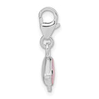 FJC Finejewelers 925 Sterling Silver Amore La Vita Rhodium-pl Enameled 3D Angel Fish Charm 22 x 13 mm