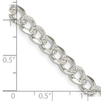 FJC Finejewelers 925 Sterling Silver Pave Curb Chain 30 Inches x 5.5 mm