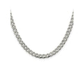 FJC Finejewelers 925 Sterling Silver Pave Curb Chain 30 Inches x 5.5 mm