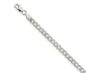 FJC Finejewelers 925 Sterling Silver Pavé Curb Bracelet Chain 7 Inches x 5.5 mm
