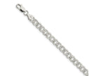 FJC Finejewelers 925 Sterling Silver Pavé Curb Bracelet Chain 7 Inches x 7 mm