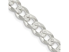 FJC Finejewelers 925 Sterling Silver Pave Curb Bracelet Chain 9 Inches x 7.5 mm