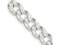 FJC Finejewelers 925 Sterling Silver Pavé Curb Bracelet Chain 9 Inches x 8 mm