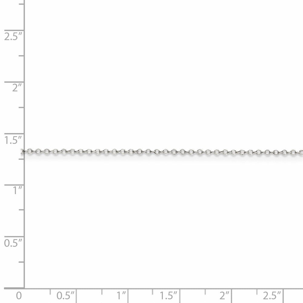 FJC Finejewelers 925 Sterling Silver Cable Chain Anklet 9 Inches x 1 mm