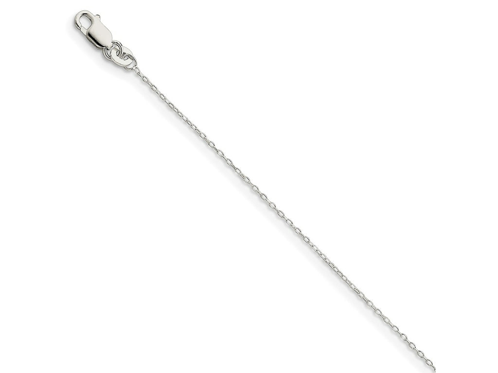 FJC Finejewelers 925 Sterling Silver Cable Chain Anklet 9 Inches x 1 mm