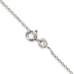 FJC Finejewelers 925 Sterling Silver Rhodium Plated Cable Chain 14 Inches x 1 mm