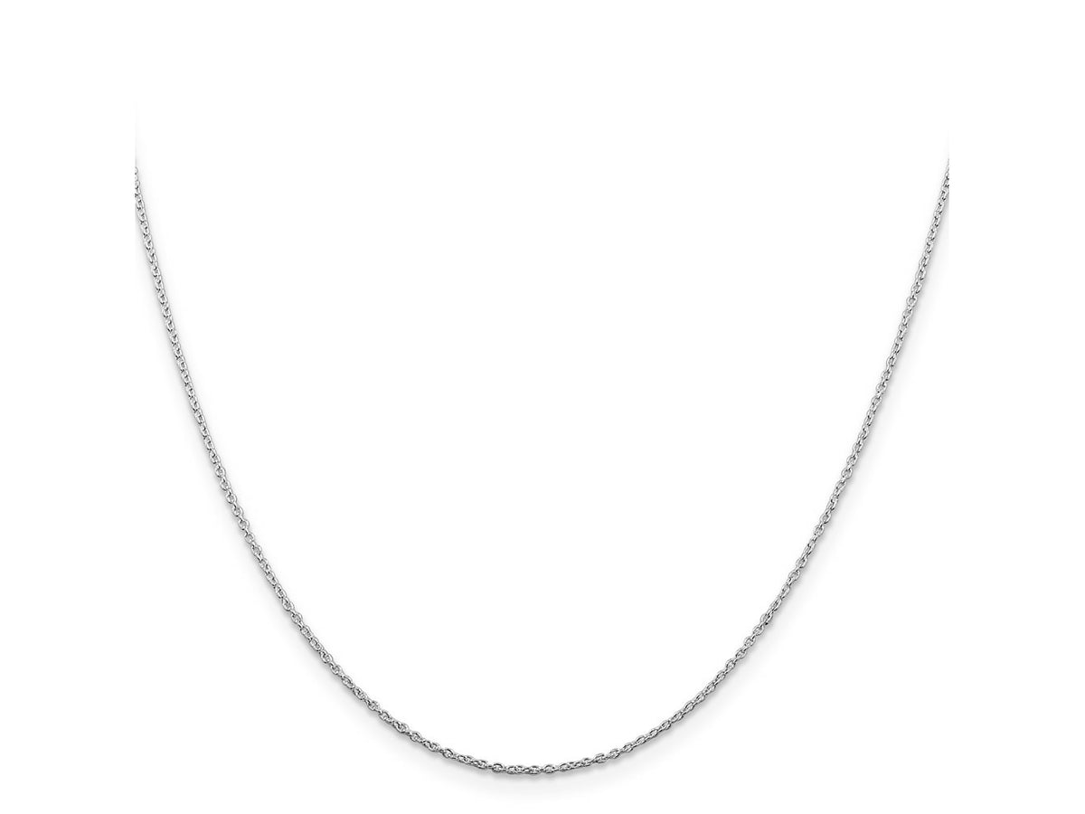 FJC Finejewelers 925 Sterling Silver Rhodium Plated Cable Chain Anklet 9 Inches x 1 mm
