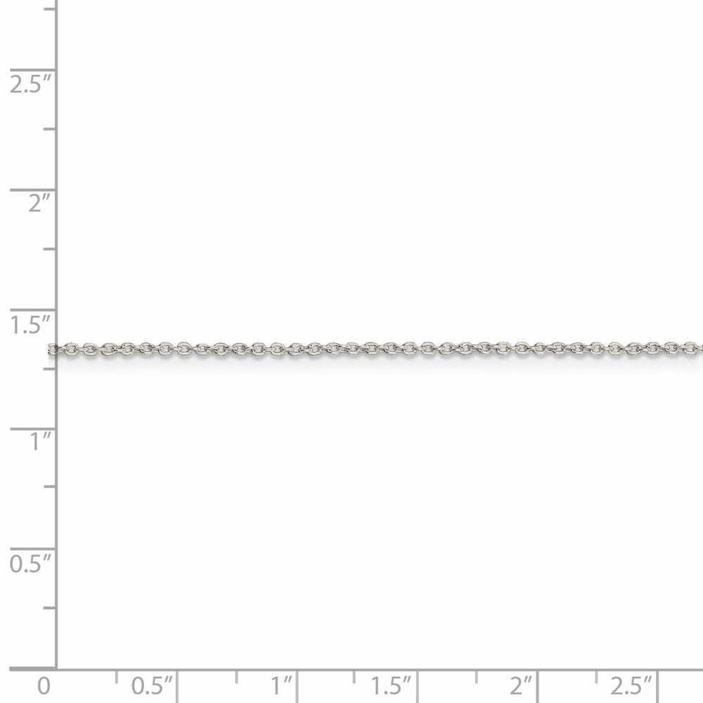 FJC Finejewelers 925 Sterling Silver 1.25mm Cable Chain Anklet 9 Inches x 1 mm