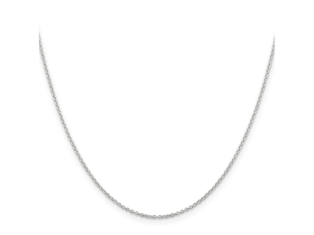 FJC Finejewelers 925 Sterling Silver Rhodium Plated 1.25mm Cable Chain 9 Inches x 1 mm