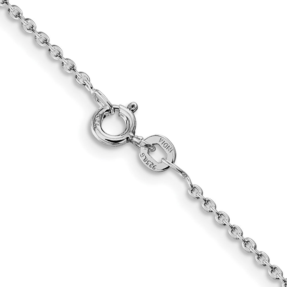 FJC Finejewelers 925 Sterling Silver Rhodium Plated Cable Chain 22 Inches x 1.5 mm